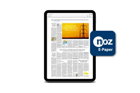 Tablet mit der E-Paper-App