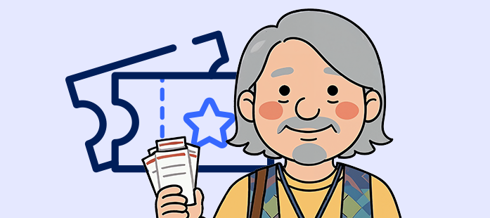 Icon eines Tickets und Thorsten