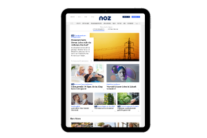  Apple iPad 11 (2025) / Tablet mit geöffneter Website der Neuen Osnabrücker Zeitung zeigt Nachrichtenübersicht mit Artikeln und Bildern.